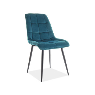 Virtuvės kėdė Pearl (Velvetas/Juodos kojytės)